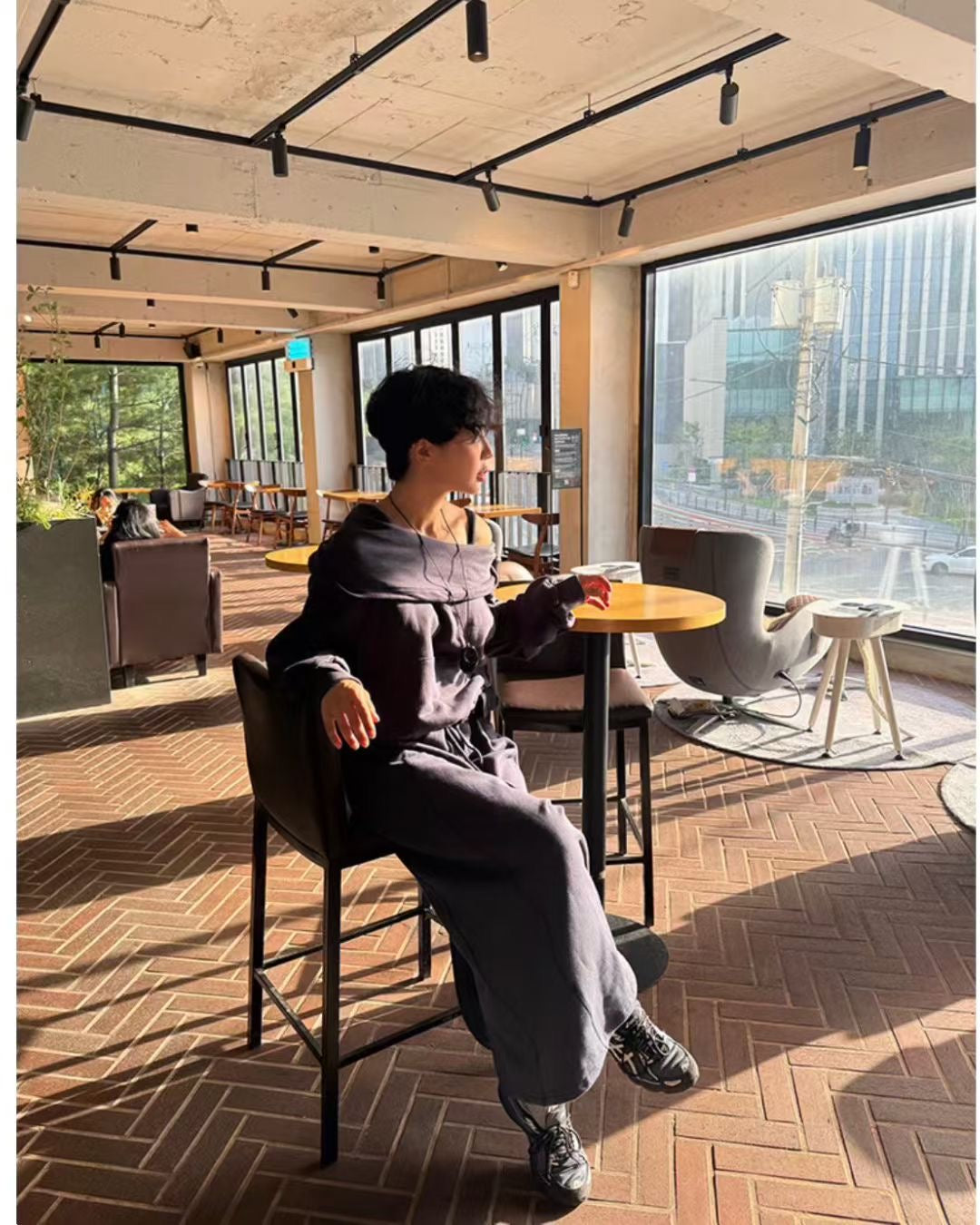 off shoulder hoodie