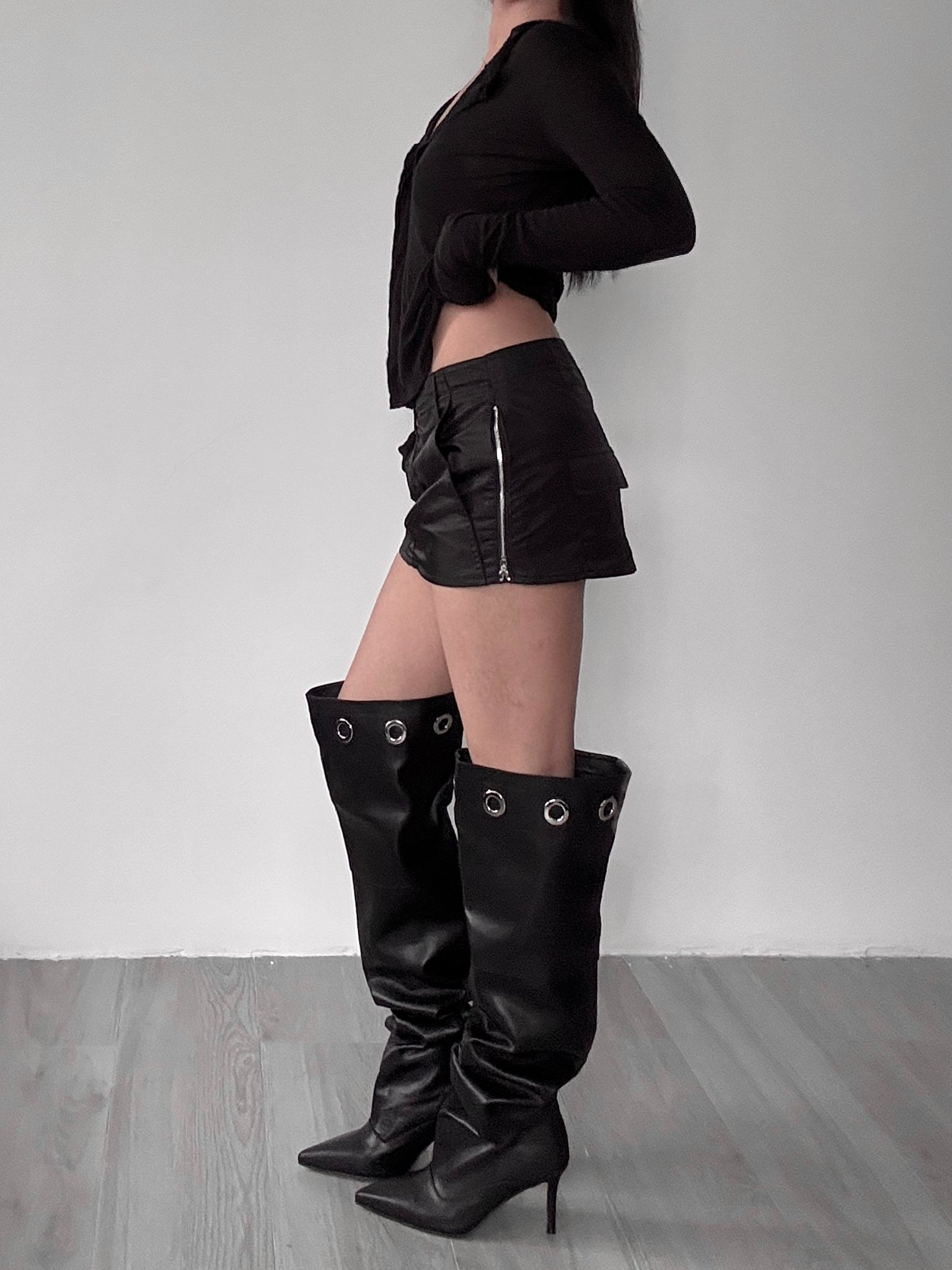 zip up skorts