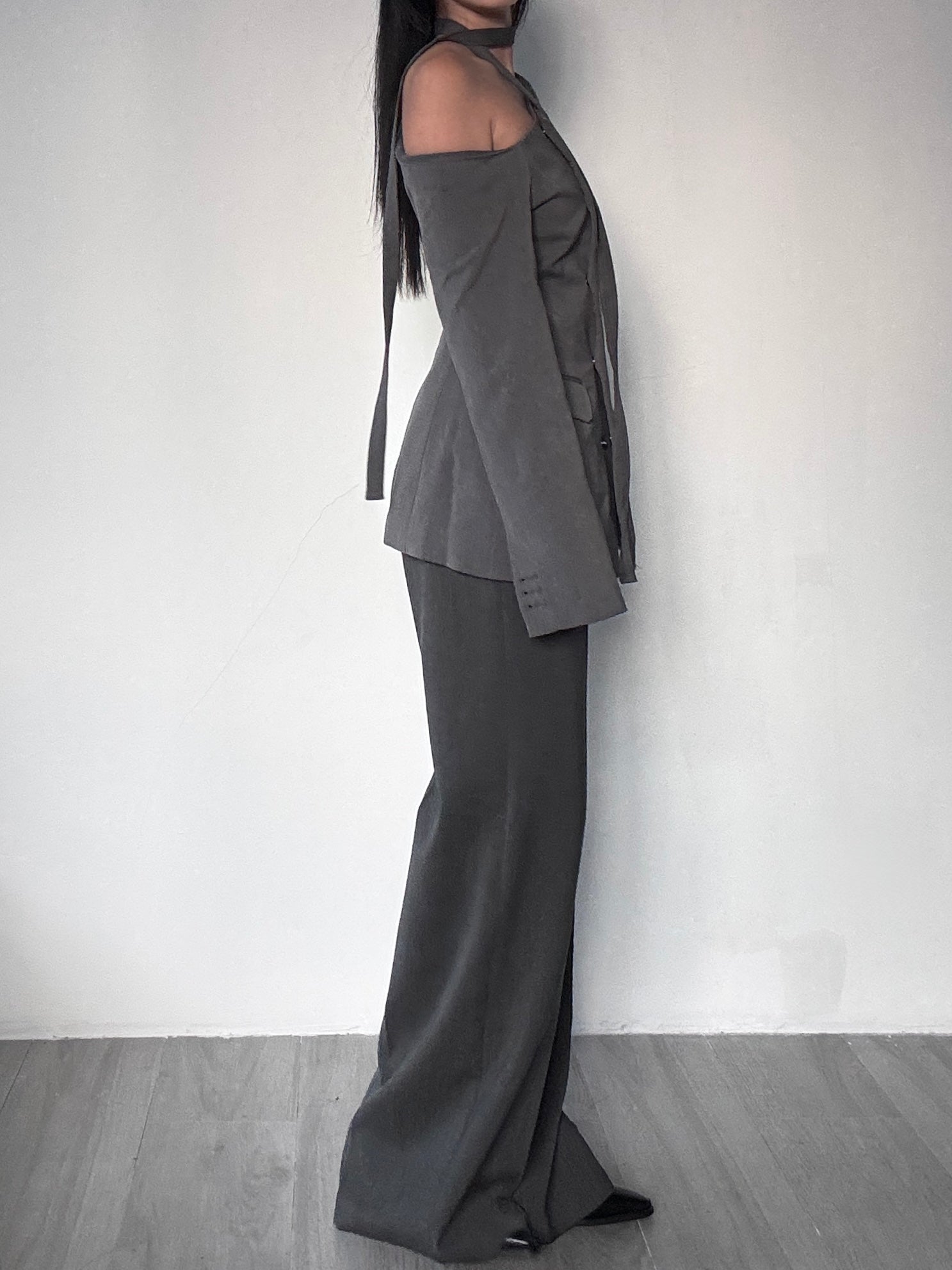off shoulder blazer