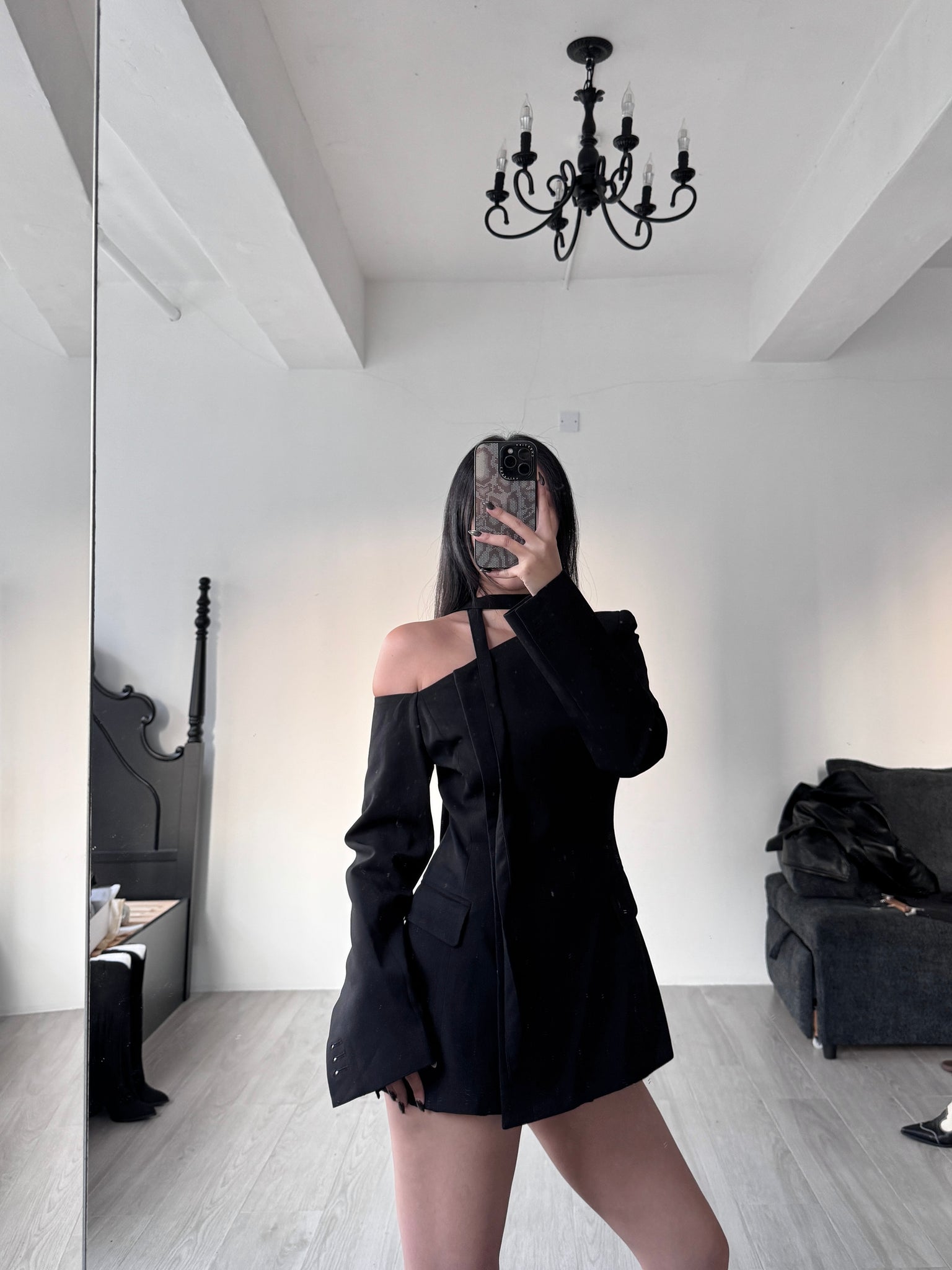 off shoulder blazer