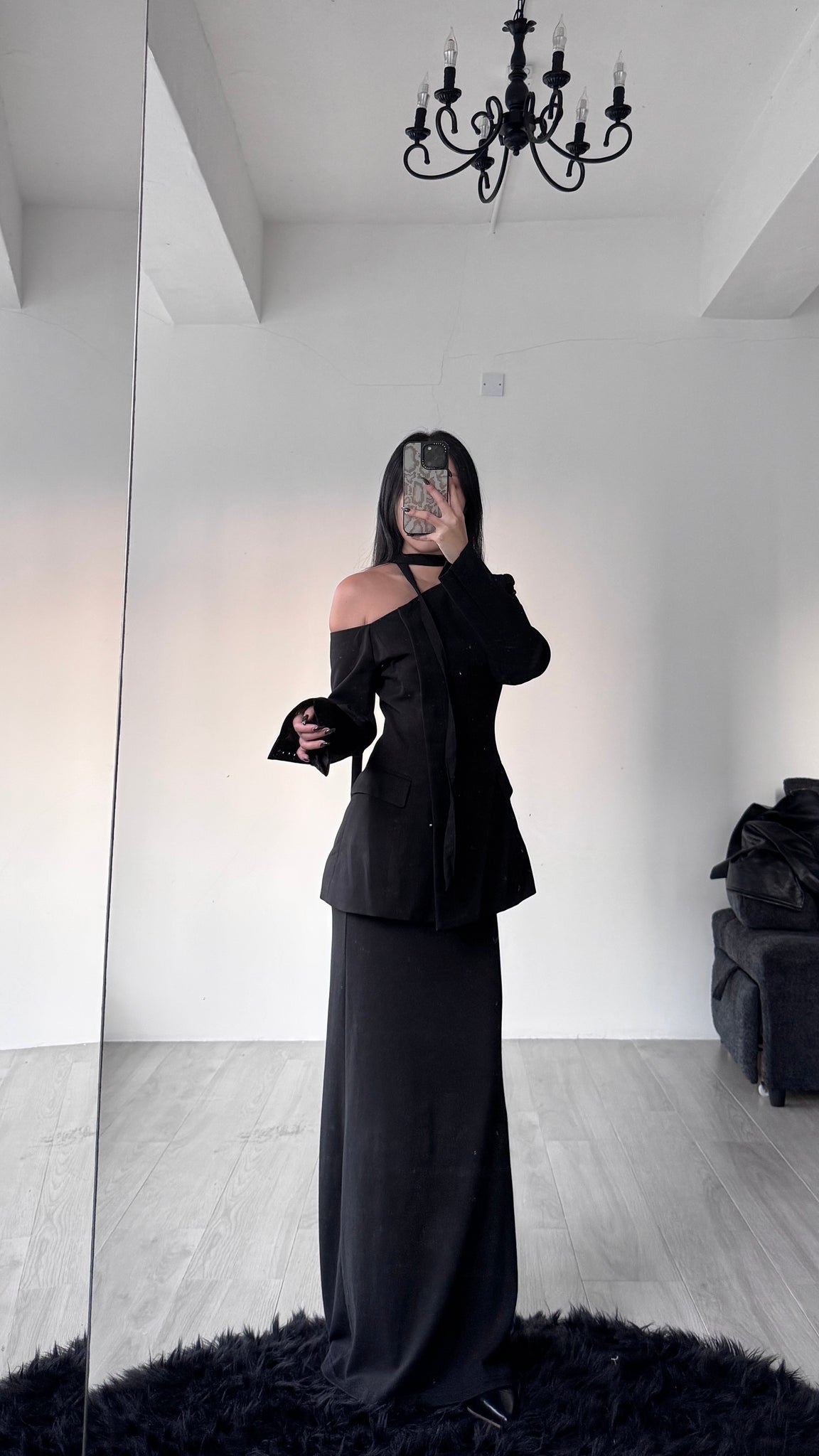 off shoulder blazer