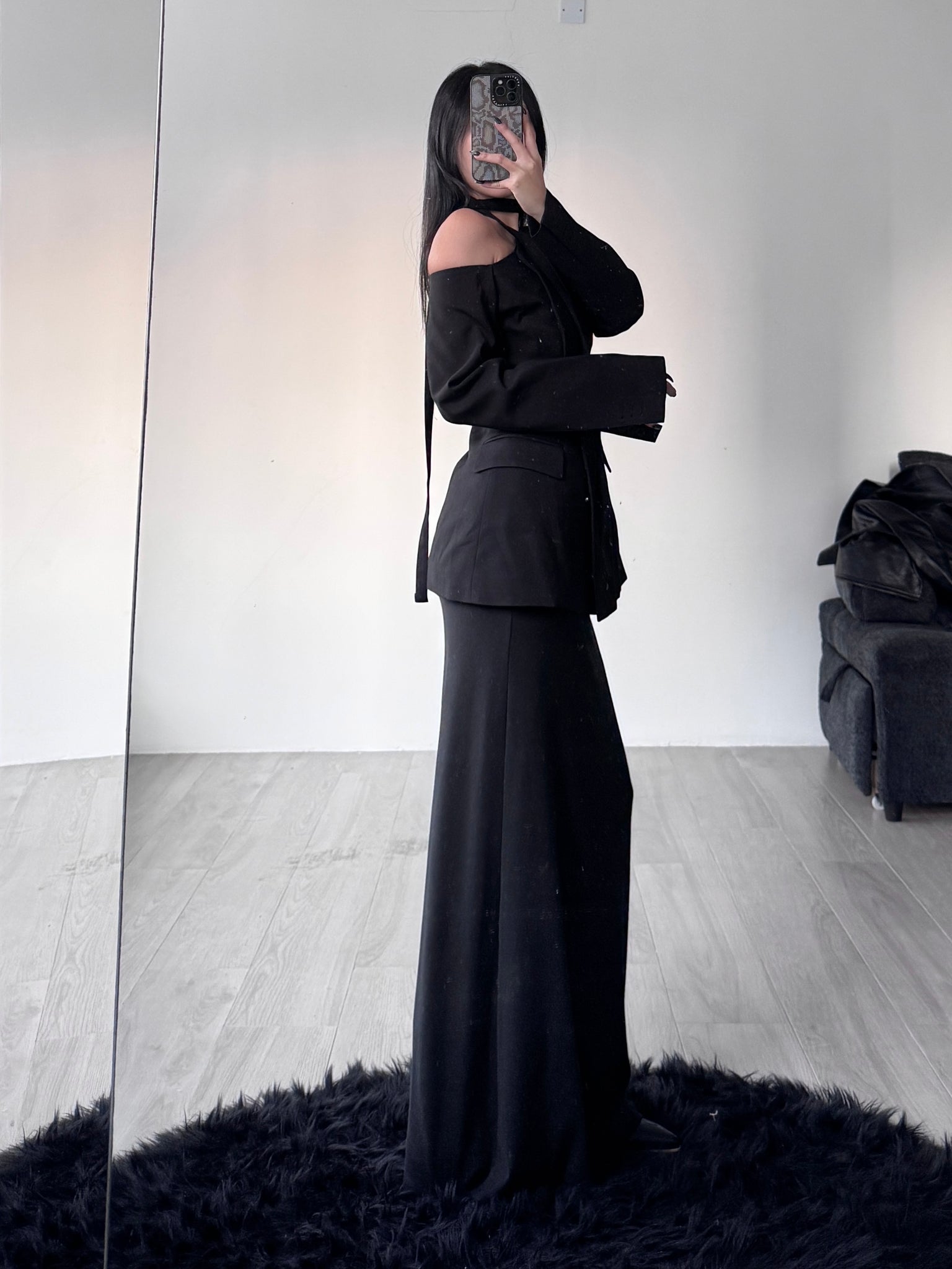 off shoulder blazer