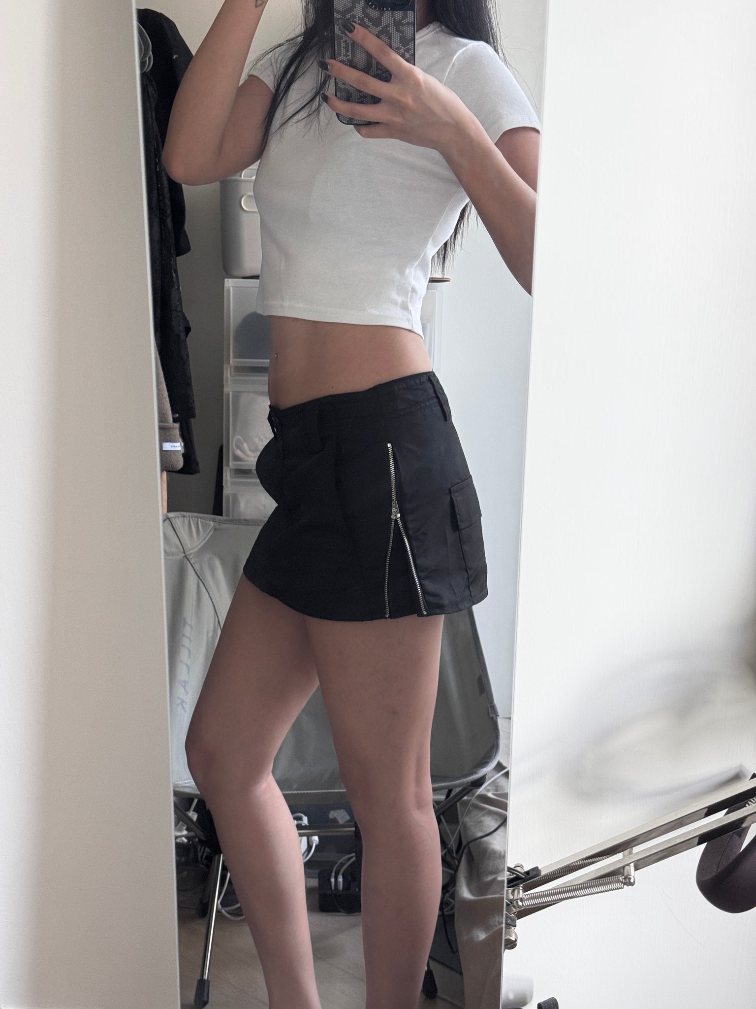 zip up skorts