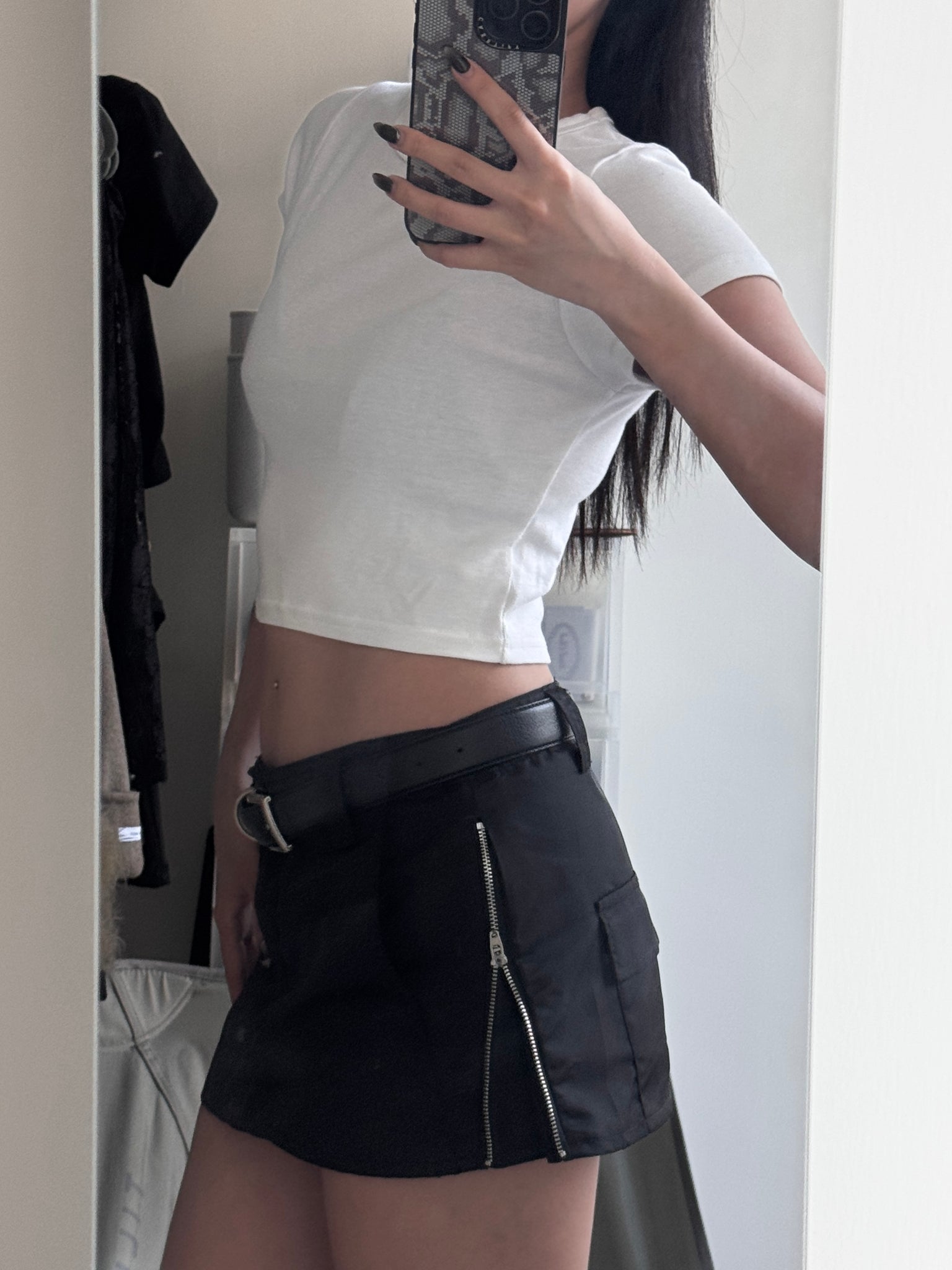 zip up skorts