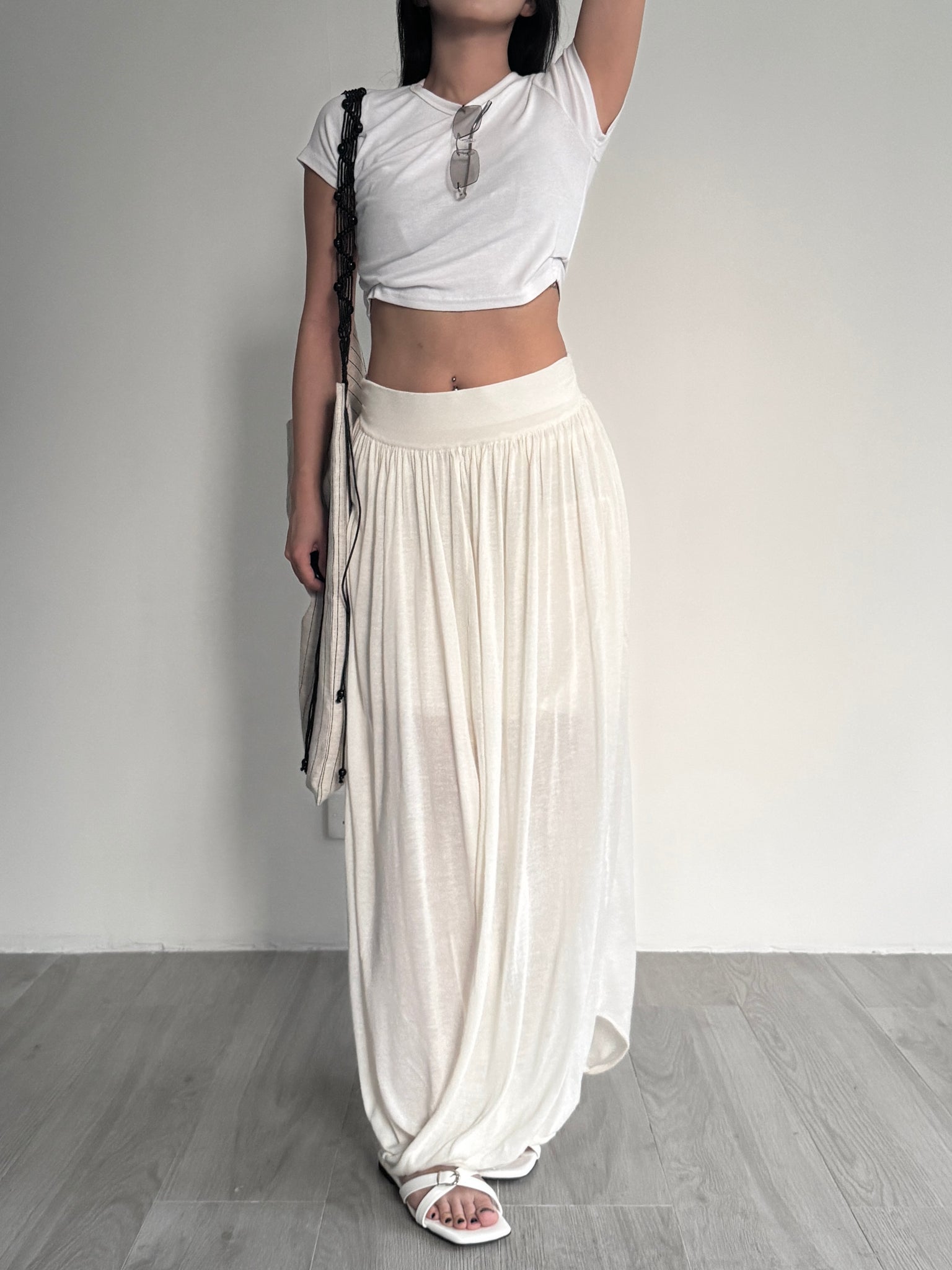 sea shell tencel skirt