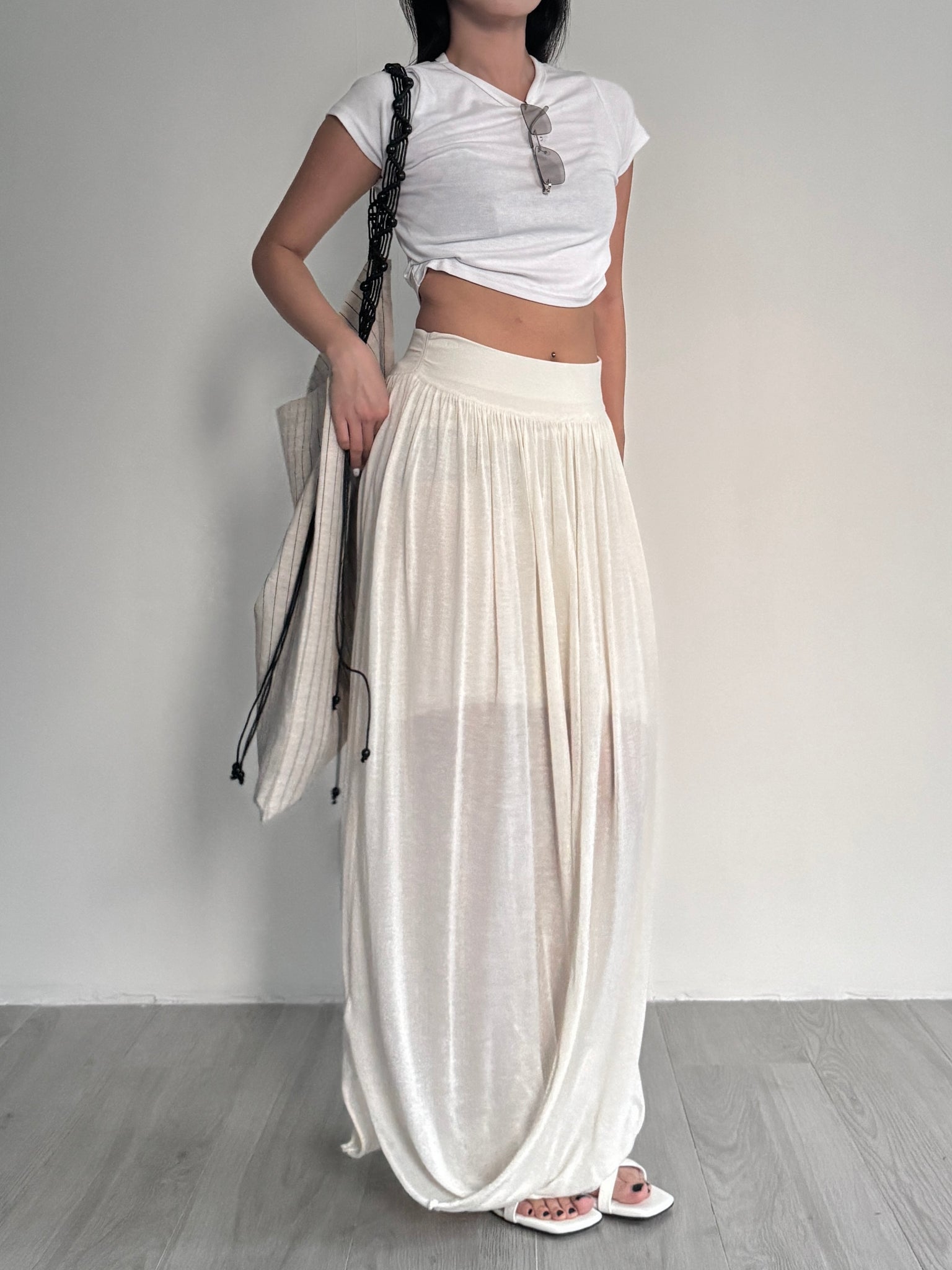 sea shell tencel skirt