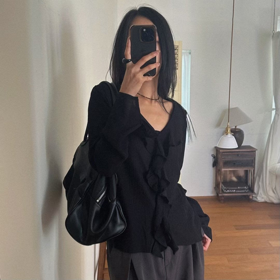 ruffle blouse