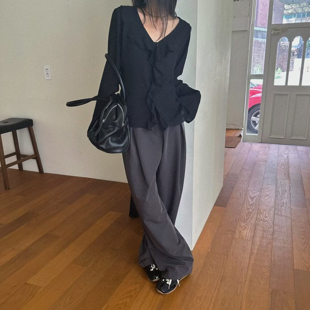 ruffle blouse