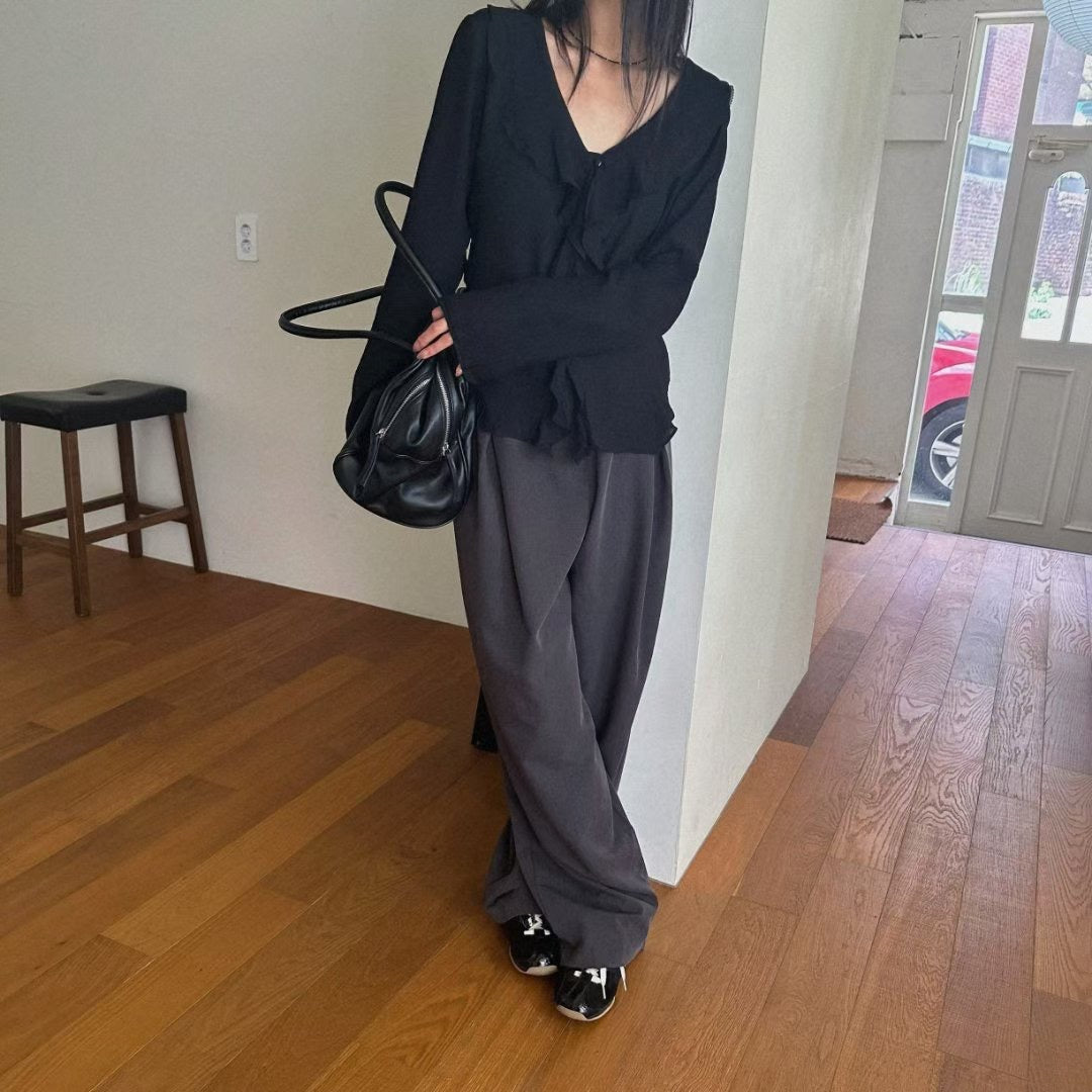 ruffle blouse