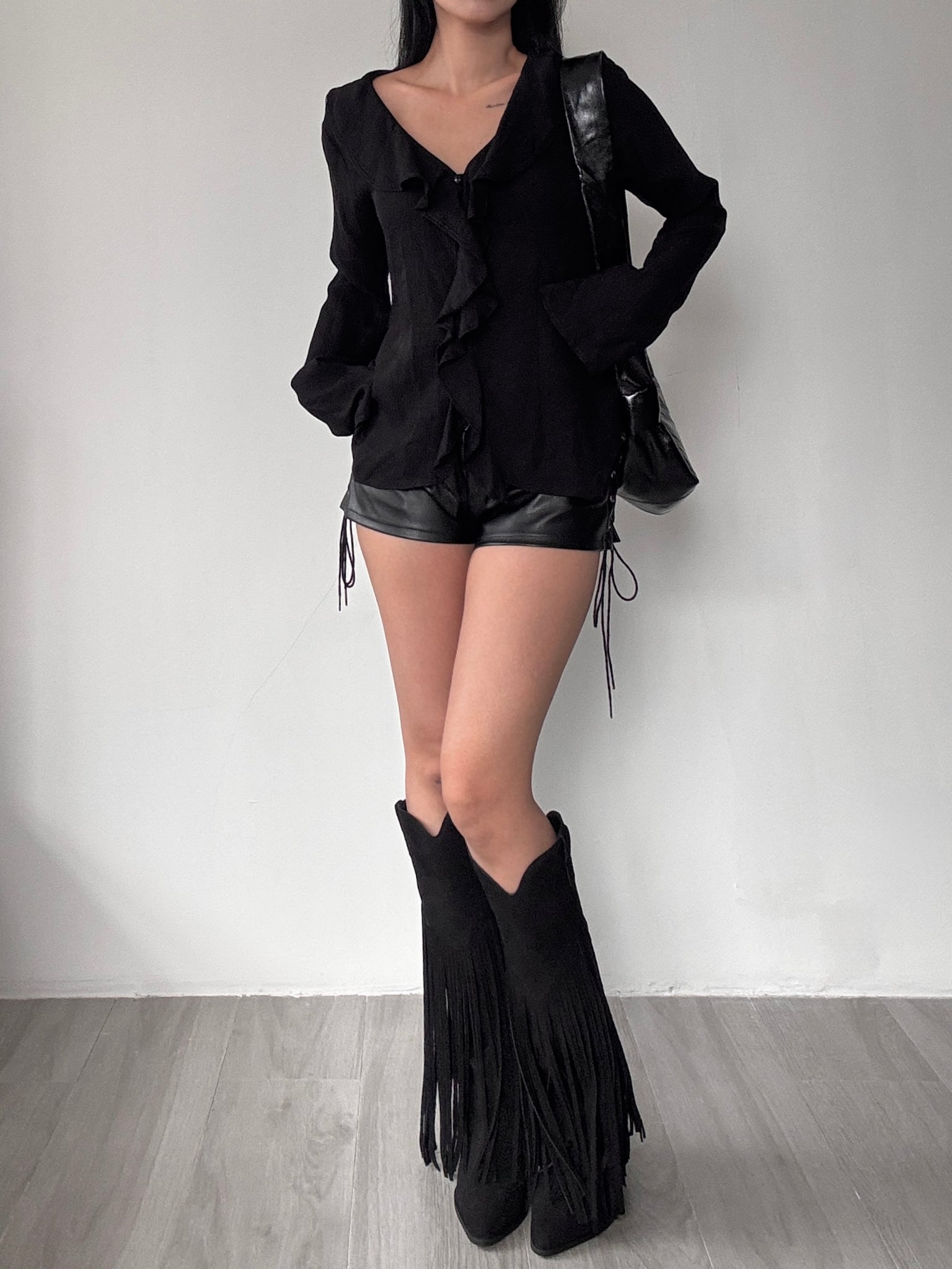 ruffle blouse