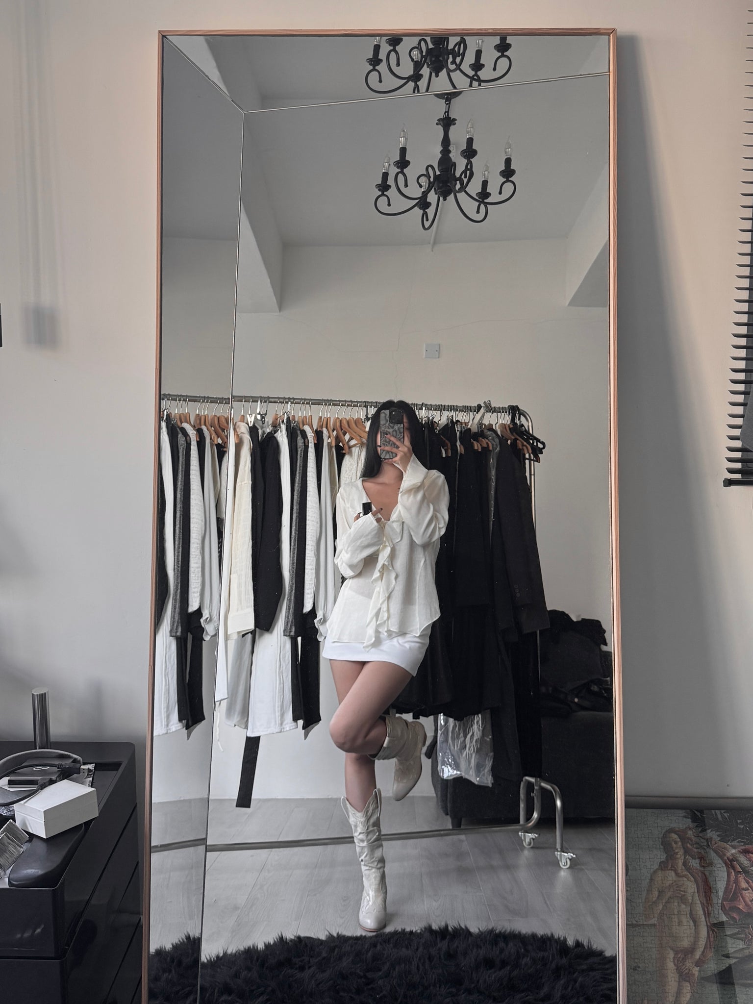ruffle blouse