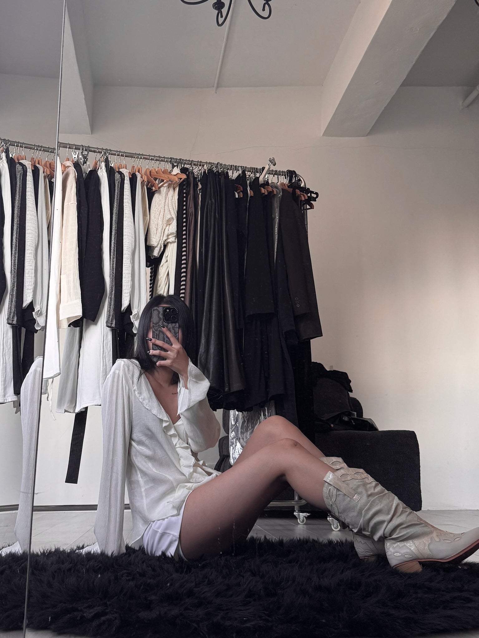 ruffle blouse