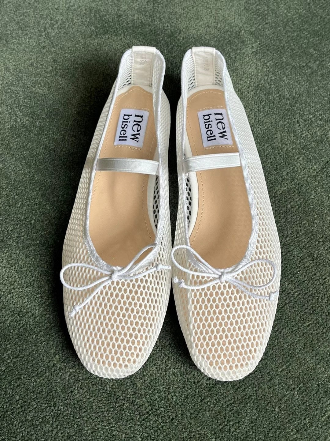 mesh ballet flats