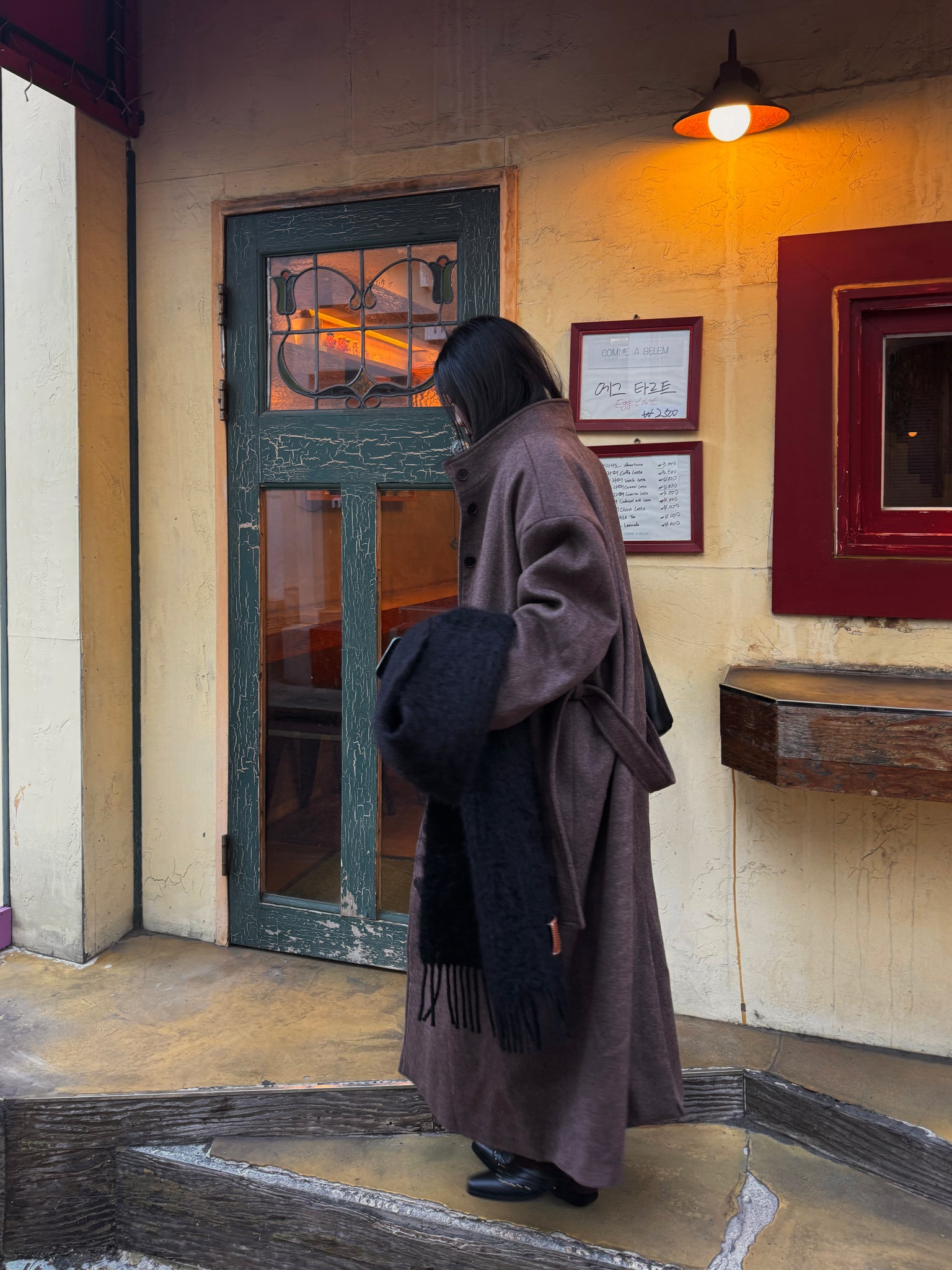 jersey long coat